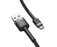 BASEUS USB-microUSB Cafule 1M czarno-szary - 691503 - zdjęcie 4
